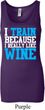 Ladies Fitness Tanktop I Train For Wine Longer Length Tank Top