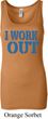Ladies Fitness Tanktop I Work Out Longer Length Tank Top