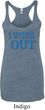 Ladies Fitness Tanktop I Work Out Tri Blend Racerback Tank Top