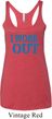 Ladies Fitness Tanktop I Work Out Tri Blend Racerback Tank Top