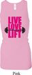 Ladies Fitness Tanktop Live Love Lift Longer Length Racerback Tank Top