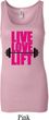 Ladies Fitness Tanktop Live Love Lift Longer Length Tank Top