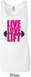 Ladies Fitness Tanktop Live Love Lift Longer Length Tank Top