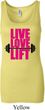 Ladies Fitness Tanktop Live Love Lift Longer Length Tank Top