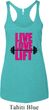 Ladies Fitness Tanktop Live Love Lift Tri Blend Racerback Tank Top