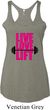 Ladies Fitness Tanktop Live Love Lift Tri Blend Racerback Tank Top