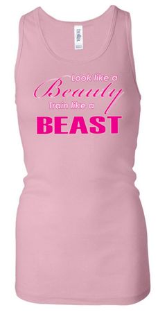 Ladies Fitness Tanktop Look Like a Beauty Longer Length Racerback Tank