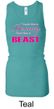 Ladies Fitness Tanktop Look Like a Beauty Longer Length Racerback Tank