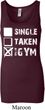 Ladies Fitness Tanktop Single Taken At The Gym Longer Length Tank Top