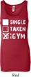 Ladies Fitness Tanktop Single Taken At The Gym Longer Length Tank Top