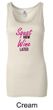 Ladies Fitness Tanktop Squat Now Wine Later Longer Length Tank Top