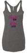 Ladies Fitness Tanktop Squat Now Wine Later Tri Blend Racerback Tank