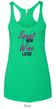 Ladies Fitness Tanktop Squat Now Wine Later Tri Blend Racerback Tank