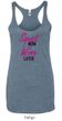 Ladies Fitness Tanktop Squat Now Wine Later Tri Blend Racerback Tank