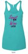 Ladies Fitness Tanktop Squat Now Wine Later Tri Blend Racerback Tank