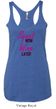 Ladies Fitness Tanktop Squat Now Wine Later Tri Blend Racerback Tank