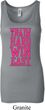 Ladies Fitness Tanktop Train Hard Win Easy Longer Length Tank Top