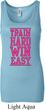 Ladies Fitness Tanktop Train Hard Win Easy Longer Length Tank Top