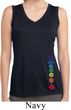 Ladies Floral Chakras Bottom Print Sleeveless Moisture Wicking Tee