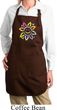 Ladies Flower Apron Sunflower Full Length Apron with Pockets