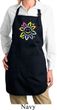 Ladies Flower Apron Sunflower Full Length Apron with Pockets