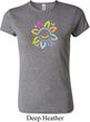 Ladies Flower Shirt Sunflower Crewneck Tee T-Shirt