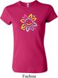 Ladies Flower Shirt Sunflower Crewneck Tee T-Shirt