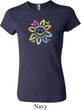 Ladies Flower Shirt Sunflower Crewneck Tee T-Shirt