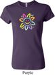 Ladies Flower Shirt Sunflower Crewneck Tee T-Shirt