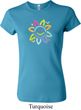 Ladies Flower Shirt Sunflower Crewneck Tee T-Shirt