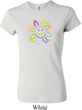 Ladies Flower Shirt Sunflower Crewneck Tee T-Shirt