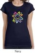 Ladies Flower Shirt Sunflower Longer Length Tee T-Shirt