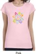Ladies Flower Shirt Sunflower Longer Length Tee T-Shirt