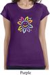 Ladies Flower Shirt Sunflower Longer Length Tee T-Shirt
