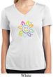 Ladies Flower Shirt Sunflower Moisture Wicking V-neck Tee T-Shirt