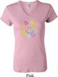 Ladies Flower Shirt Sunflower V-neck Tee T-Shirt