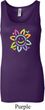 Ladies Flower Tanktop Sunflower Longer Length Tank Top