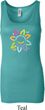 Ladies Flower Tanktop Sunflower Longer Length Tank Top
