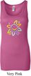 Ladies Flower Tanktop Sunflower Longer Length Tank Top