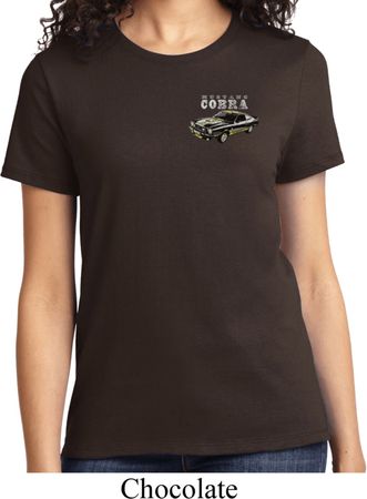 Ladies Ford 1974 Cobra Profile Pocket Print Shirt