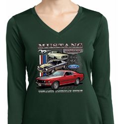 Ladies Ford Classic Mustangs Untamed Dry Wicking Long Sleeve Ladies Ford Classic Mustangs Untamed Dry Wicking Long Sleeve