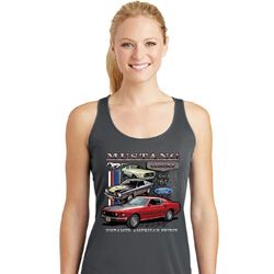 Ladies Ford Classic Mustangs Untamed Dry Wicking Racerback Ladies Ford Classic Mustangs Untamed Dry Wicking Racerback