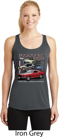 Ladies Ford Classic Mustangs Untamed Dry Wicking Racerback