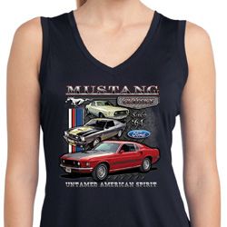 Ladies Ford Classic Mustangs Untamed Dry Wicking Sleeveless Shirt Ladies Ford Classic Mustangs Untamed Dry Wicking Sleeveless Shirt