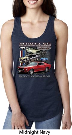 Ladies Ford Classic Mustangs Untamed Ideal Racerback