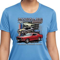 Ladies Ford Classic Mustangs Untamed Moisture Wicking T-shirt Ladies Ford Classic Mustangs Untamed Moisture Wicking T-shirt