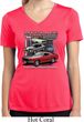 Ladies Ford Classic Mustangs Untamed Moisture Wicking V-neck