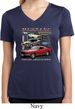 Ladies Ford Classic Mustangs Untamed Moisture Wicking V-neck