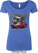 Ladies Ford Classic Mustangs Untamed Scoop Neck