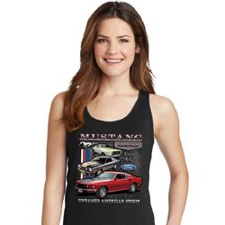 Ladies Ford Classic Mustangs Untamed Tank Top Ladies Ford Classic Mustangs Untamed Tank Top